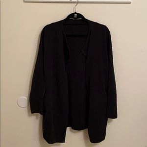 JCrew long black M cardigan